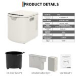 Compostador eléctrico de cocina GarveeHome ZPPHK_349YMCPR5s 3.5 litros sin olor limpieza automática pantalla LED bajo ru