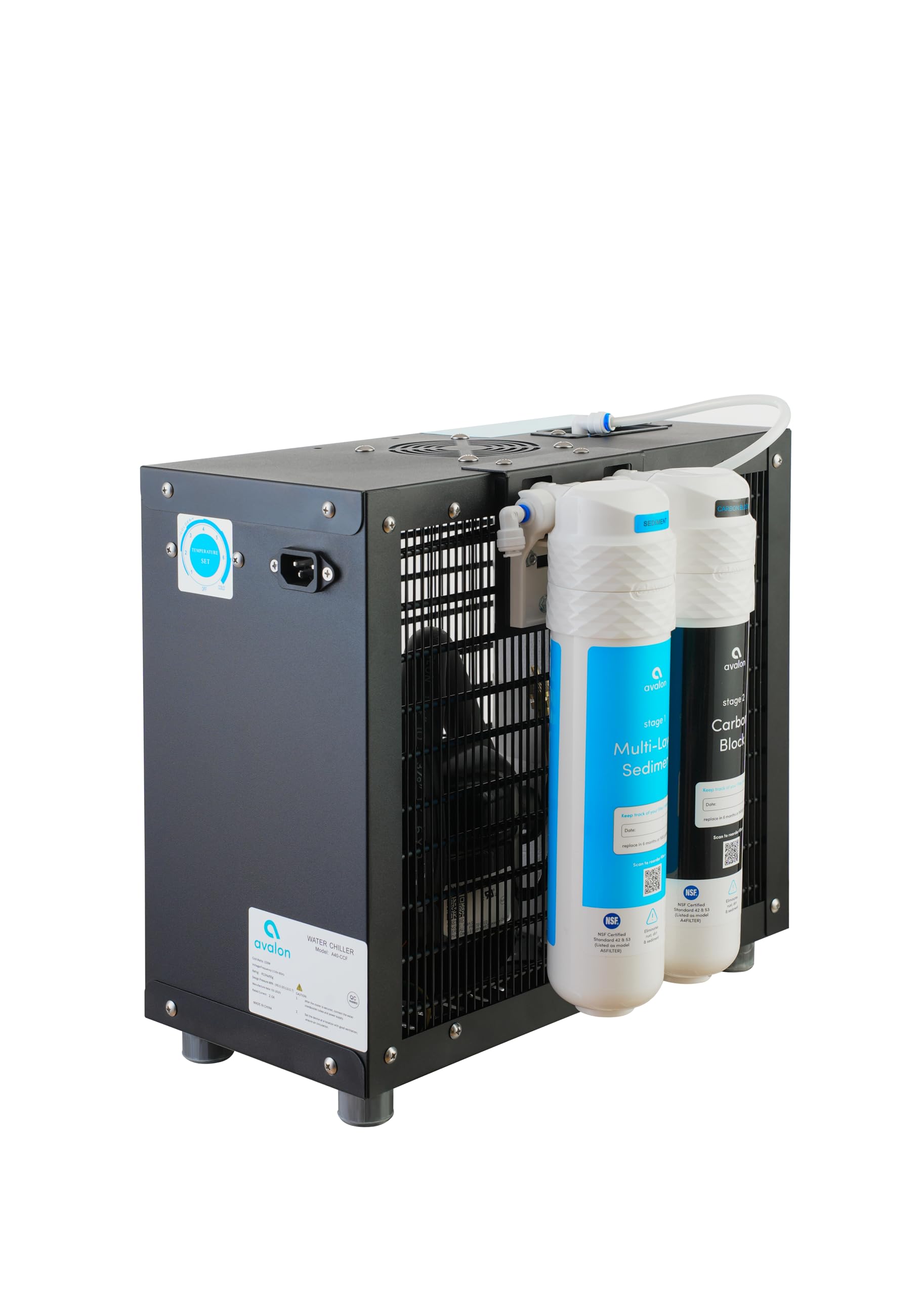 Version 1.0.0 Enfriador de agua bajo tarja Avalon A40-CCF de alta capacidad con filtración dual certificado NSF