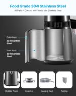 Destilador de agua VEVOR YMK40207 de 4 litros y 750W con jarra de vidrio e interior de acero inoxidable para hogar
