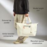 Bolsa de viaje esencial Antler 4734210138 ligera con compartimento para laptop correas ajustables color piedra para gimn