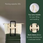 Bolsa de viaje esencial Antler 4734210138 ligera con compartimento para laptop correas ajustables color piedra para gimn