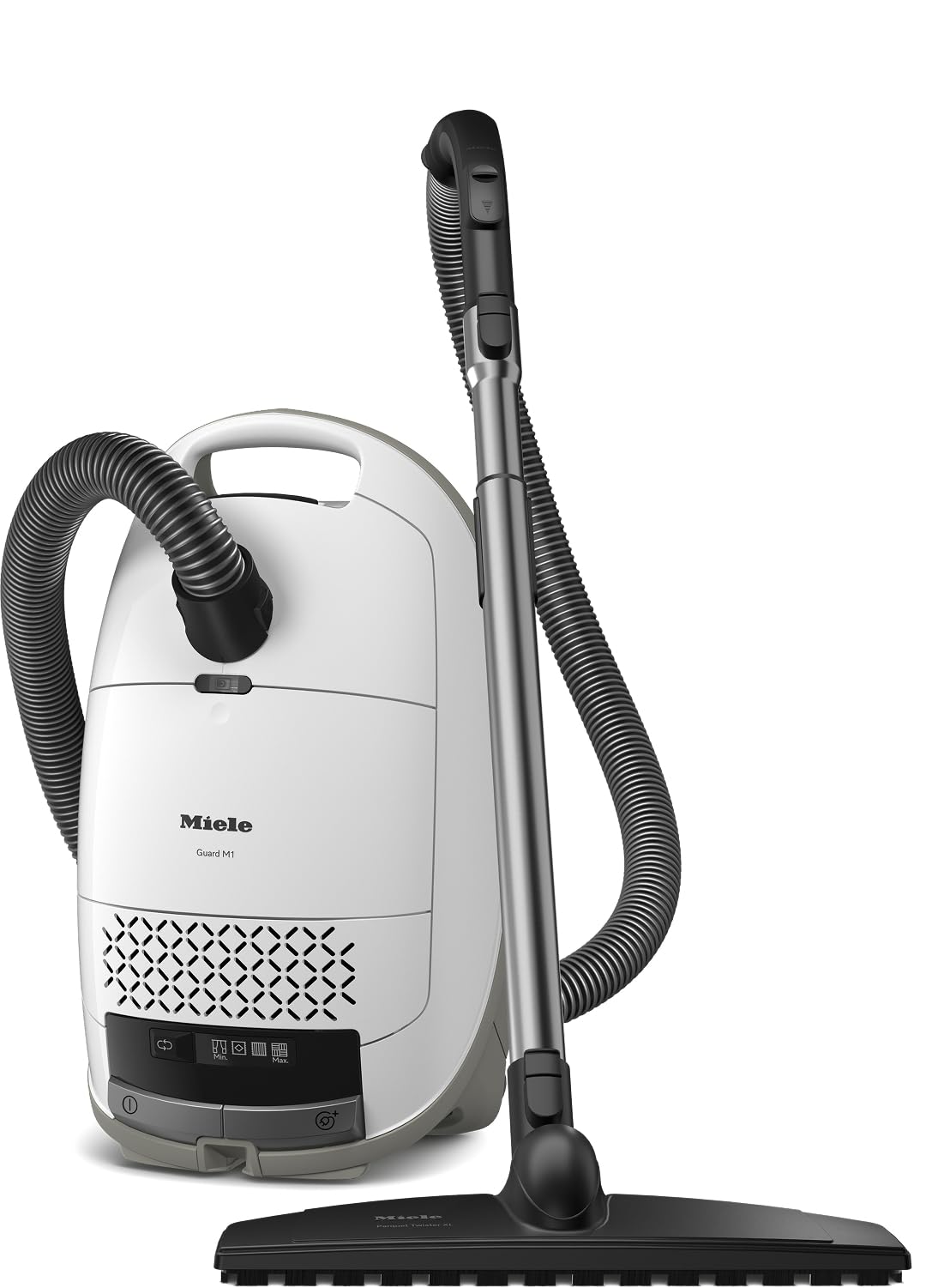Version 1.0.0 Aspiradora de Contenedor Miele New Guard M1 Parquet XL, 1200W, Filtro AirClean Plus, Cepillo Twister XL, Cabezal AllTeQ,