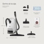 Aspiradora de Contenedor Miele New Guard M1 Parquet XL, 1200W, Filtro AirClean Plus, Cepillo Twister XL, Cabezal AllTeQ,