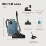 Aspiradora de Cartucho con Bolsa Miele New Guard L1 12811590 con Filtro AirClean y Cabezal Electro Plus