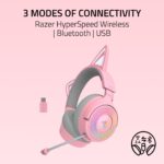 Auriculares Inalámbricos Razer Kraken Kitty V3 Pro RZ04-05170200-R3U1 RGB Chroma 2.4 GHz Bluetooth 5.3 Micrófono Super W