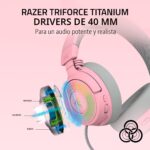 Auriculares Inalámbricos Razer Kraken Kitty V3 Pro RZ04-05170200-R3U1 RGB Chroma 2.4 GHz Bluetooth 5.3 Micrófono Super W