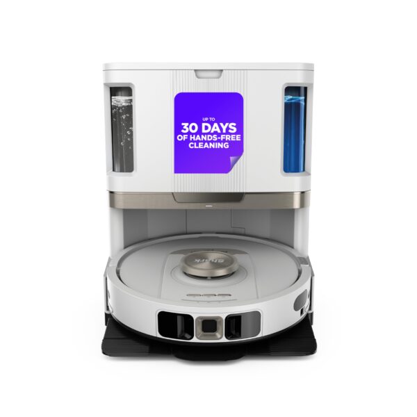 Robot Aspirador y Trapeador 2 en 1 SharkNinja Stratos AV2700ZE, Base NeverTouch Autovaciada y Autolimpiante 60 Días, Fil