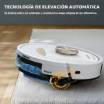 Robot Aspirador y Trapeador 2 en 1 SharkNinja Stratos AV2700ZE, Base NeverTouch Autovaciada y Autolimpiante 60 Días, Fil