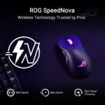 Mouse inalámbrico ASUS ROG Keris II Origin para juegos ergonómico diestros 2.29 oz 42000 DPI trimodo 127 horas PC Mac ne