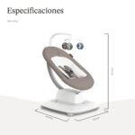 UPPAbaby Mamaroo Smart Swing – Modos calmantes personalizables con tecnología MotionSync – Reclinación infantil + Blueto