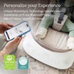 UPPAbaby Mamaroo Smart Swing – Modos calmantes personalizables con tecnología MotionSync – Reclinación infantil + Blueto
