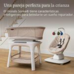 UPPAbaby Mamaroo Smart Swing – Modos calmantes personalizables con tecnología MotionSync – Reclinación infantil + Blueto