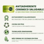 Batería de cocina antiadherente de acero inoxidable GreenPan Hybrid CC010616-001 juego de ollas y sartenes de cerámica d