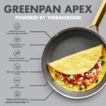 Batería de cocina antiadherente de acero inoxidable GreenPan Hybrid CC010616-001 juego de ollas y sartenes de cerámica d