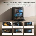 Robot aspiradora y trapeador Mova P50 Pro Ultra 19000 Pa cepillo antienredos trapeador levantable lavado 75°C auto-secad
