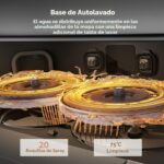 Robot aspiradora y trapeador Mova P50 Pro Ultra 19000 Pa cepillo antienredos trapeador levantable lavado 75°C auto-secad