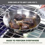 Batería de cocina GreenPan Valencia Pro CC010448-001 juego de ollas y sartenes acero inoxidable tres capas 10 piezas ind