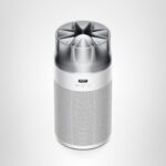 Purificador de aire compacto silencioso Dyson HushJet SP01-A cobertura 203 pies cuadrados captura NO2 blanco plateado