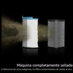 Purificador de aire compacto silencioso Dyson HushJet SP01-A cobertura 203 pies cuadrados captura NO2 blanco plateado