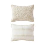 Juego de Edredon King Reversible Martha Stewart Revman International A0004364 3 piezas 100% algodon con fundas de almoha