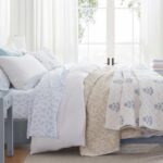 Juego de Edredon King Reversible Martha Stewart Revman International A0004364 3 piezas 100% algodon con fundas de almoha