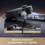 Robot aspirador y trapeador Mova R9540K 28000 Pa succión cruce obstáculos 3.14 pulgadas AutoShield doble cepillo sin enr
