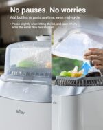 Lavadora de Biberones Bear Pro, Lavadora y Esterilizador y Secador de Biberones - Todo en una Máquina para Biberones, Pi