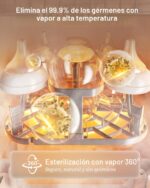 Lavadora de Biberones Bear Pro, Lavadora y Esterilizador y Secador de Biberones - Todo en una Máquina para Biberones, Pi
