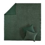 Juego de edredón de terciopelo cosido Greenland Home Fashions GL-2505HMSK 3 piezas King Cal King color Crush Forest