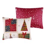 Juego de Edredón Navideño Greenland Home Fashions GL-2505AMSQ Deck The Halls matrimonial queen 3 piezas