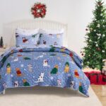 Juego de edredón reversible mascotas Greenland Home Fashions GL-2505BMSK 3 piezas King Cal King