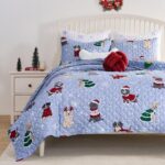 Juego de edredón reversible mascotas Greenland Home Fashions GL-2505BMSK 3 piezas King Cal King
