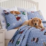 Juego de edredón reversible mascotas Greenland Home Fashions GL-2505BMSK 3 piezas King Cal King