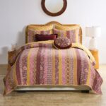 Juego de edredón bohemio vintage Greenland Home Fashions GL-2505MMSK 3 piezas King Cal King