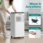 Aire Acondicionado Portátil SereneLife SLACHT804.5 8000 BTU 4 en 1 calefacción deshumidificador ventilador 350 pies cuad