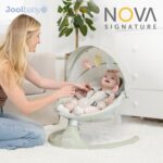 Jool Baby Nova Swing para recién nacidos, columpio eléctrico motorizado para bebés, música Bluetooth, 10 melodías preest