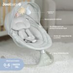 Jool Baby Nova Swing para recién nacidos, columpio eléctrico motorizado para bebés, música Bluetooth, 10 melodías preest