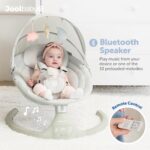 Jool Baby Nova Swing para recién nacidos, columpio eléctrico motorizado para bebés, música Bluetooth, 10 melodías preest