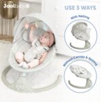 Jool Baby Nova Swing para recién nacidos, columpio eléctrico motorizado para bebés, música Bluetooth, 10 melodías preest