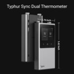 Typhur Sync Dual Gen 2 WiFi Termómetro inalámbrico para carne, 2 sondas, base inteligente, pantalla LCD, alcance ilimita