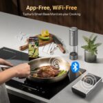 Typhur Sync Dual Gen 2 WiFi Termómetro inalámbrico para carne, 2 sondas, base inteligente, pantalla LCD, alcance ilimita