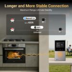 Typhur Sync Dual Gen 2 WiFi Termómetro inalámbrico para carne, 2 sondas, base inteligente, pantalla LCD, alcance ilimita