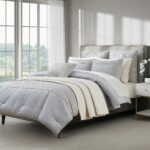 Juego de edredon Melbourne Cloud J Queen New York 3104152QCS 4 piezas tamaño Queen ropa de cama premium
