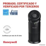 Purificador de aire y ventilador de pie Honeywell Allergen Plus HPA6000B HEPA 3 en 1 sensor calidad de aire modo sueño 1