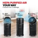Purificador de aire y ventilador de pie Honeywell Allergen Plus HPA6000B HEPA 3 en 1 sensor calidad de aire modo sueño 1