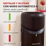 Purificador de aire y ventilador de pie Honeywell Allergen Plus HPA6000B HEPA 3 en 1 sensor calidad de aire modo sueño 1