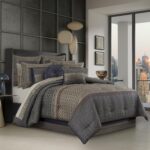 Juego de edredón cama Queen 4 piezas Avelyn Slate J. Queen New York 3114009QCS