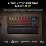 Teclado Mecánico Gaming Corsair Vanguard 96 CH-91E901F-NA Distribución 96 Interruptores MLX Fusion Táctiles 8000Hz Panta