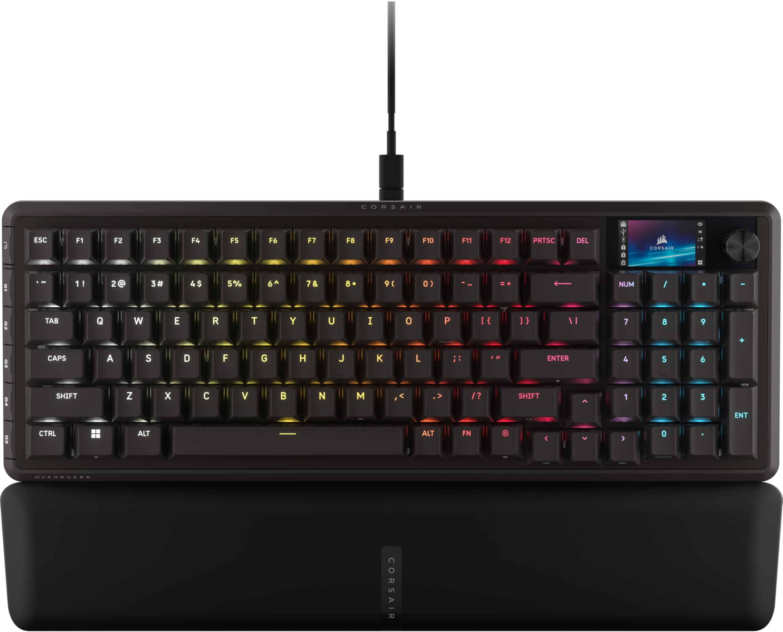 Version 1.0.0 Teclado Mecánico Gaming Corsair Vanguard PRO 96 Efecto Hall 8000Hz Disparador Rápido Stream Deck Virtual SOCD
