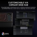 Teclado Mecánico Gaming Corsair Vanguard PRO 96 Efecto Hall 8000Hz Disparador Rápido Stream Deck Virtual SOCD